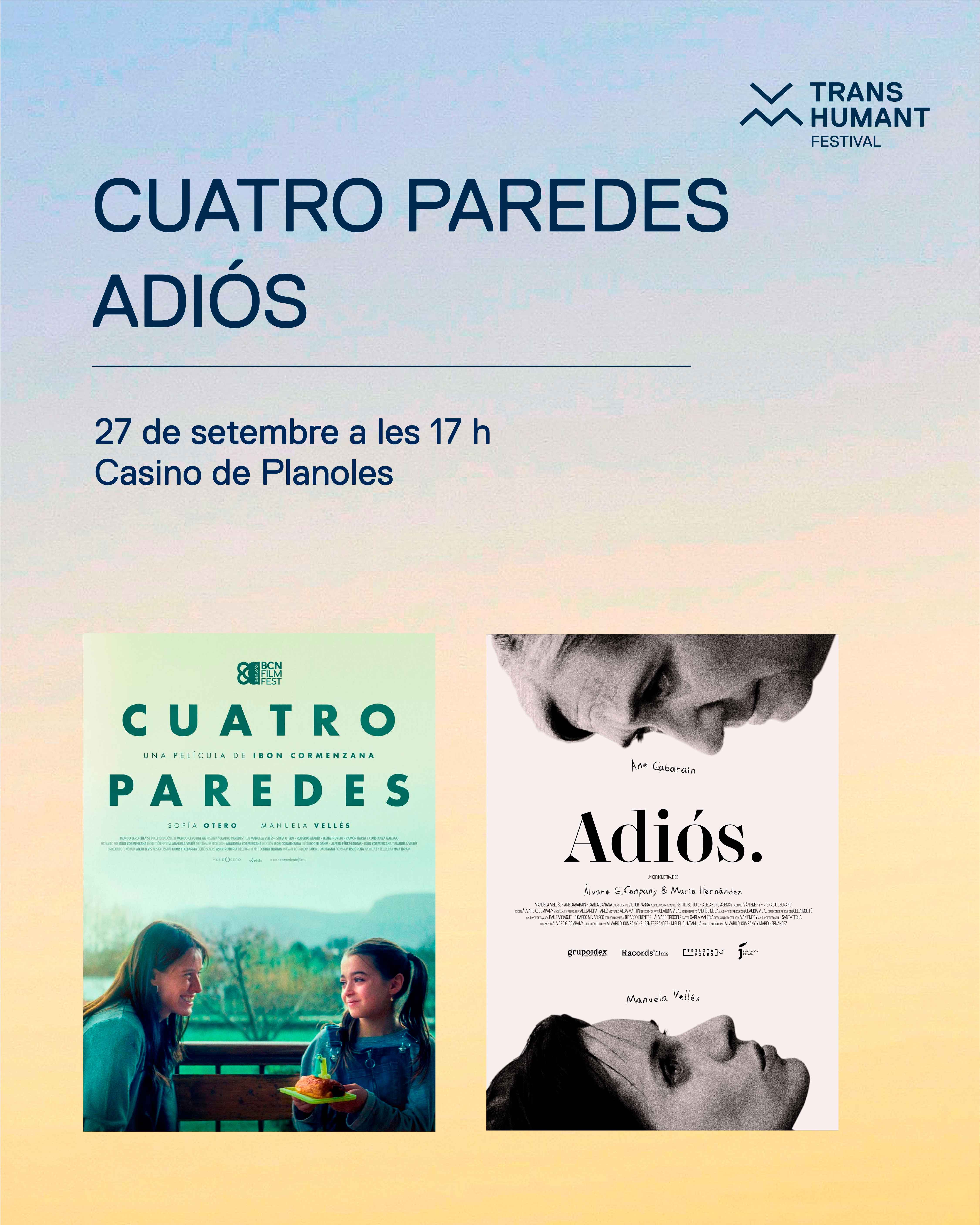 CUATRO PAREDES / ADIÓS