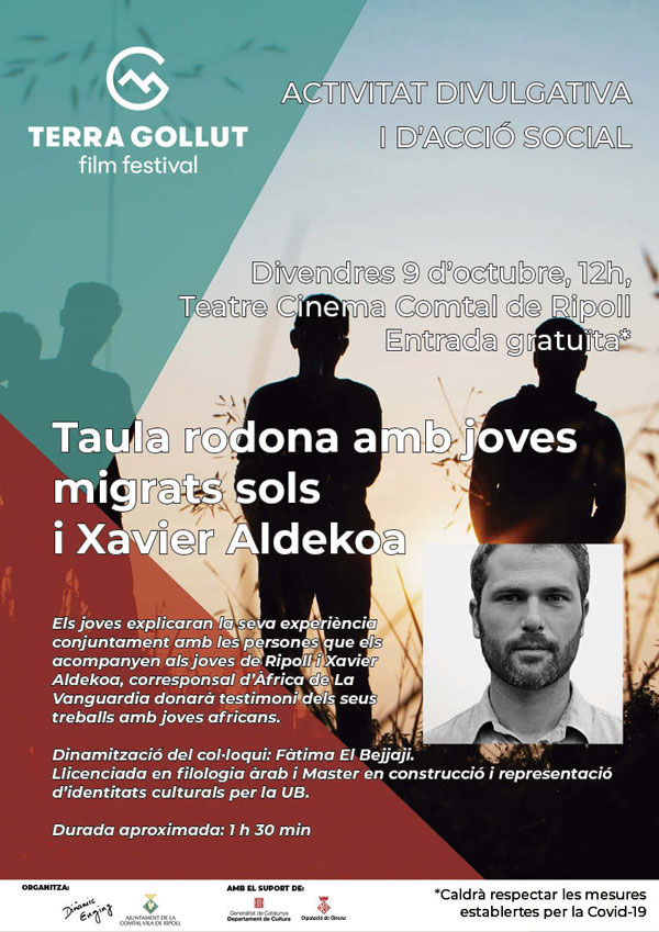 Taula rodona amb joves migrats i Xavier Aldekoa, corresponsal d’Àfrica de La Vanguardia