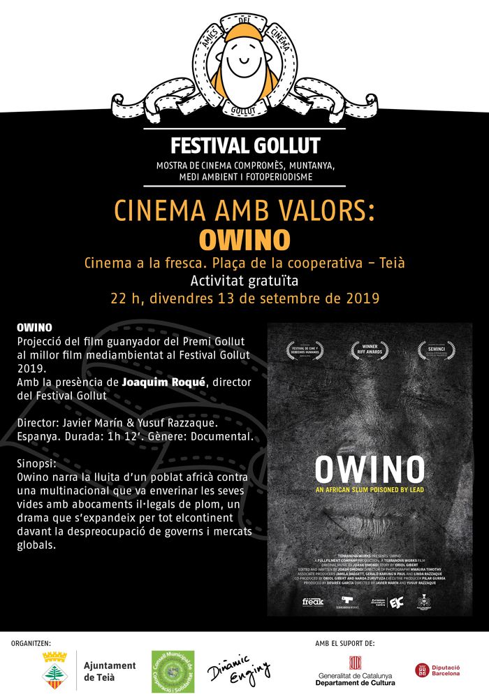 Sessió de Cinema amb valors, Owino, a Teià